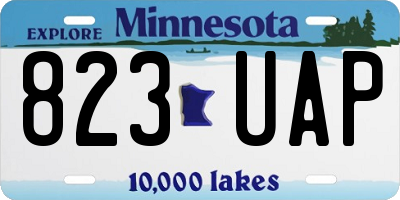 MN license plate 823UAP