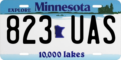MN license plate 823UAS