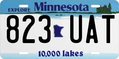 MN license plate 823UAT