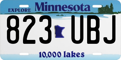 MN license plate 823UBJ