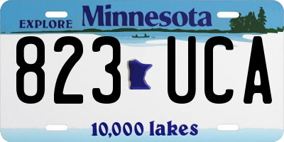 MN license plate 823UCA