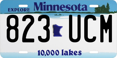 MN license plate 823UCM