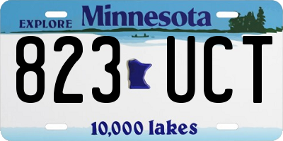 MN license plate 823UCT