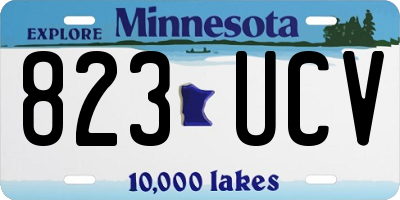 MN license plate 823UCV