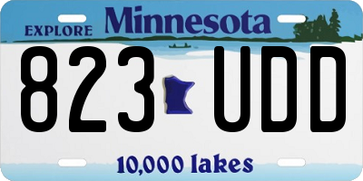 MN license plate 823UDD