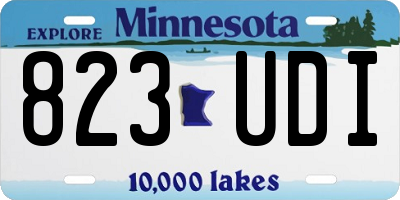 MN license plate 823UDI