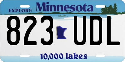 MN license plate 823UDL