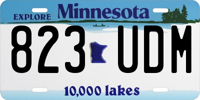 MN license plate 823UDM