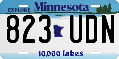 MN license plate 823UDN