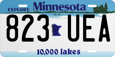 MN license plate 823UEA