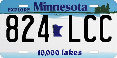 MN license plate 824LCC