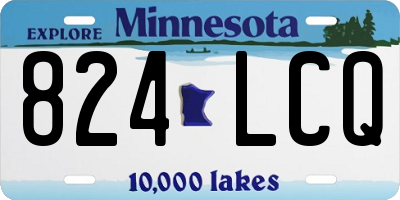 MN license plate 824LCQ