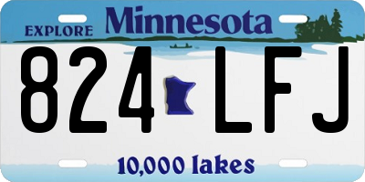 MN license plate 824LFJ
