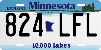 MN license plate 824LFL