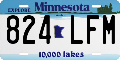 MN license plate 824LFM