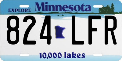 MN license plate 824LFR