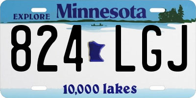 MN license plate 824LGJ