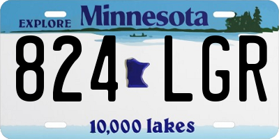 MN license plate 824LGR