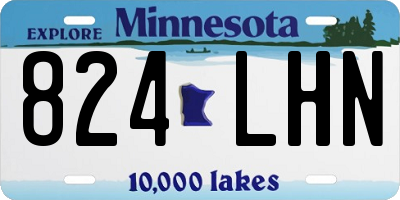 MN license plate 824LHN