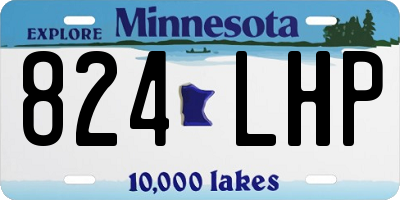 MN license plate 824LHP