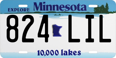 MN license plate 824LIL