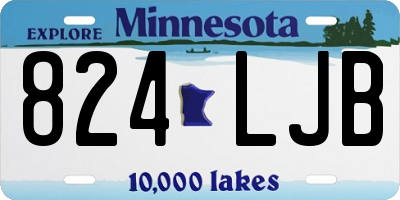 MN license plate 824LJB