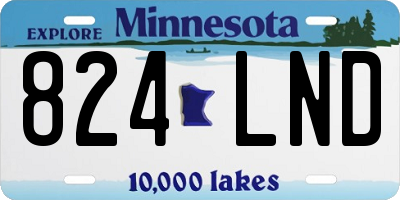 MN license plate 824LND