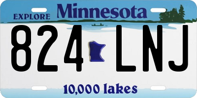 MN license plate 824LNJ