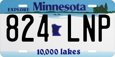 MN license plate 824LNP