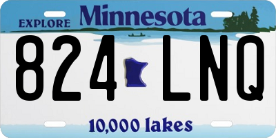 MN license plate 824LNQ