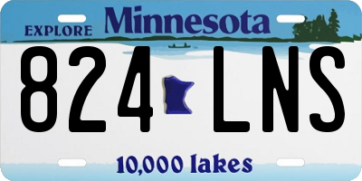 MN license plate 824LNS