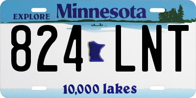 MN license plate 824LNT
