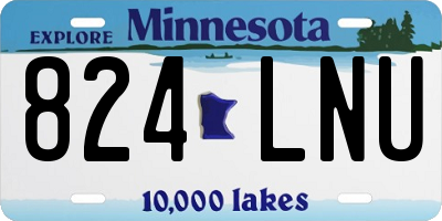 MN license plate 824LNU