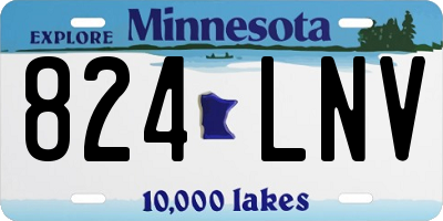 MN license plate 824LNV