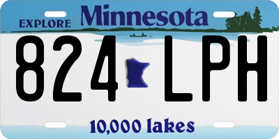 MN license plate 824LPH