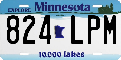 MN license plate 824LPM
