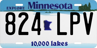 MN license plate 824LPV