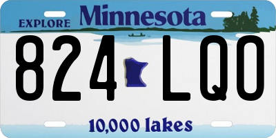 MN license plate 824LQO