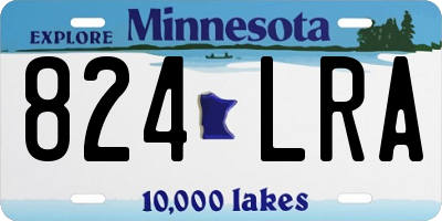 MN license plate 824LRA