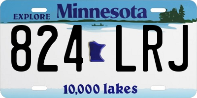 MN license plate 824LRJ
