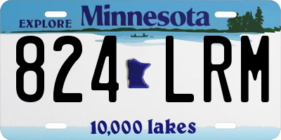 MN license plate 824LRM