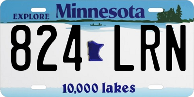 MN license plate 824LRN