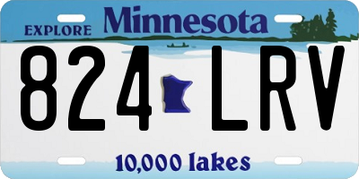 MN license plate 824LRV