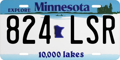 MN license plate 824LSR