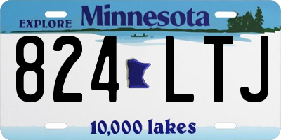 MN license plate 824LTJ