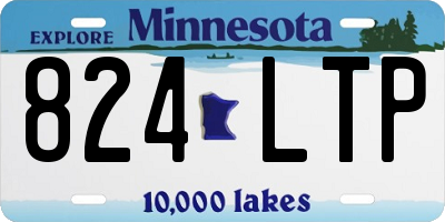MN license plate 824LTP