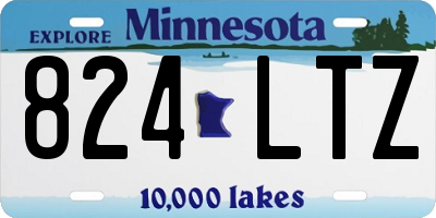 MN license plate 824LTZ