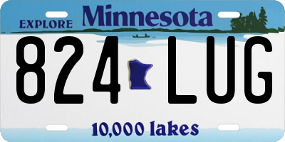 MN license plate 824LUG