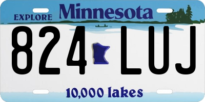 MN license plate 824LUJ