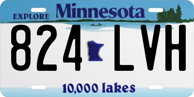 MN license plate 824LVH